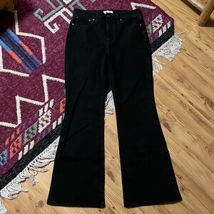 Madewell perfect vintage flare jeans in black